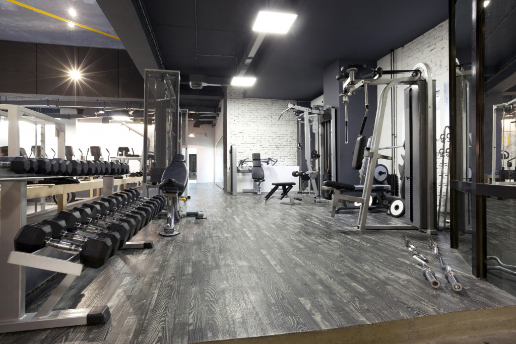 modern empty gym interior