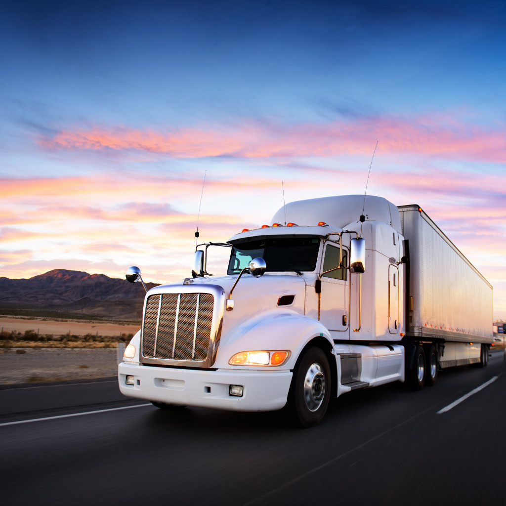 truck along the road